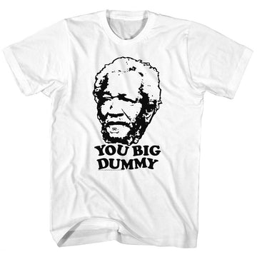 Redd Foxx Mens S/S T-Shirt - So Dumb So Dumb - Solid White