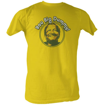 Redd Foxx Mens S/S T-Shirt - Vintage Dummy - Solid Yellow