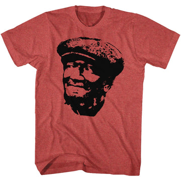 Redd Foxx Mens S/S T-Shirt - Revolution - Heather Cherry Heather