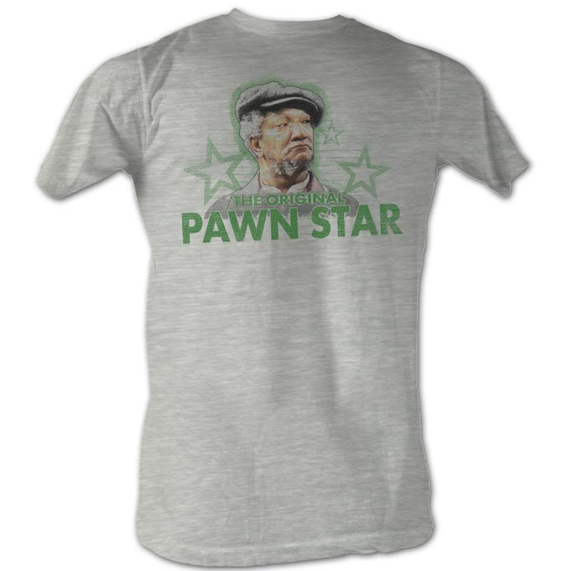 Redd Foxx Mens S/S T-Shirt - Pawn Star3 - Heather Gray Heather