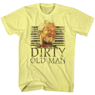 Redd Foxx Mens S/S T-Shirt - Dirty - Solid Yellow