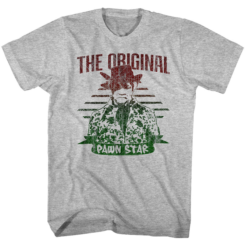 Redd Foxx Mens S/S T-Shirt - Original Fade - Heather Gray Heather