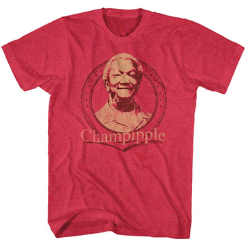 Redd Foxx Mens S/S T-Shirt - Champipple - Heather Cherry Heather