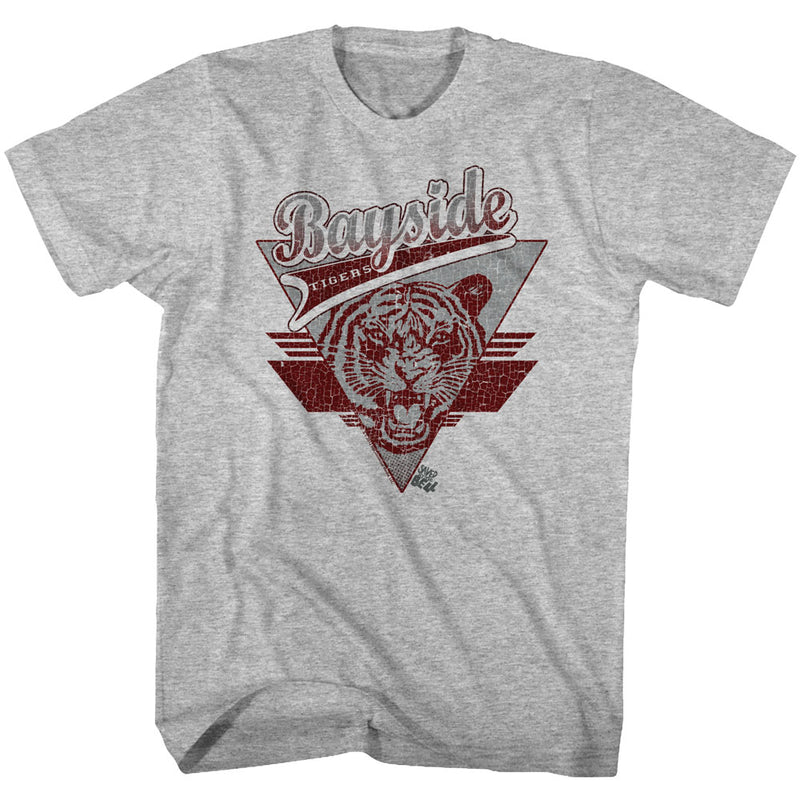Saved By The Bell Mens S/S T-Shirt - Tiger Pride - Heather Gray Heather - Inmyparentsbasement.com