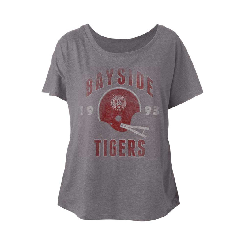 Saved By The Bell Ladies S/S Dolman - Backyard Dog - Heather Premium Heather