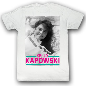 Saved By The Bell Mens S/S T-Shirt - Kapowski - Solid White