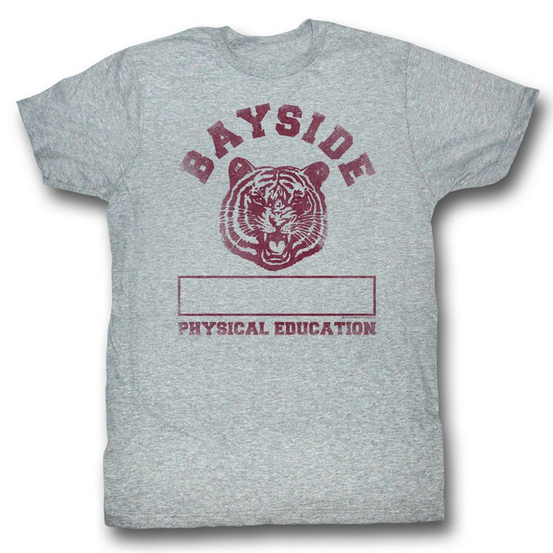Saved By The Bell Mens S/S T-Shirt - P.E. - Heather Gray Heather