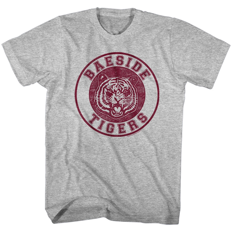 Saved By The Bell Mens S/S T-Shirt - Baeside - Heather Gray Heather