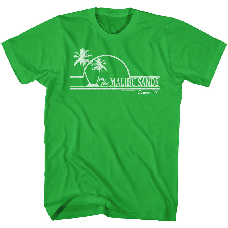 Saved By The Bell Mens S/S T-Shirt - Malibu Sands - Solid Kelly