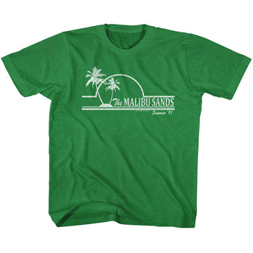 Saved By The Bell Toddler S/S T-Shirt - Malibu Sands - Heather Vintage Green