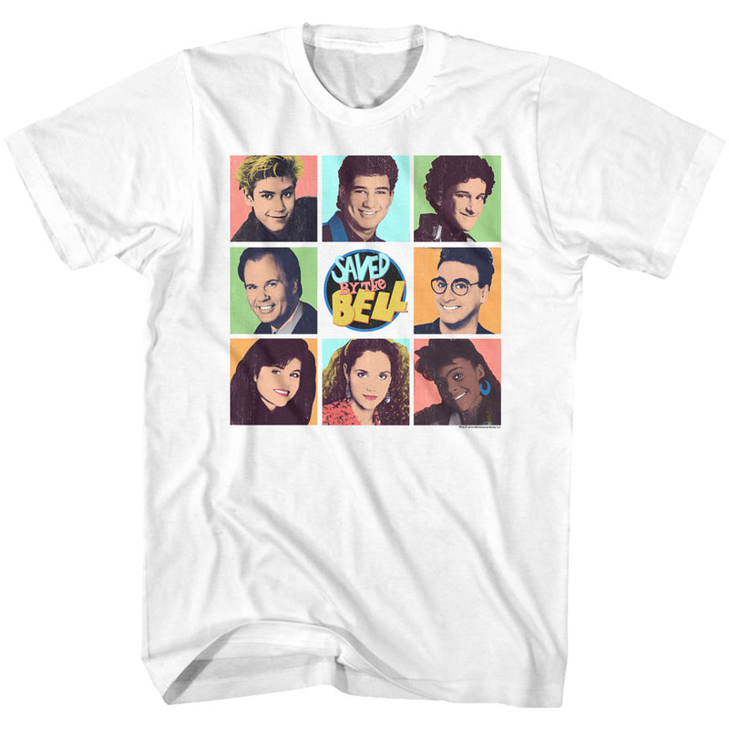 Saved By The Bell Mens S/S T-Shirt - Savedbtb - Solid White