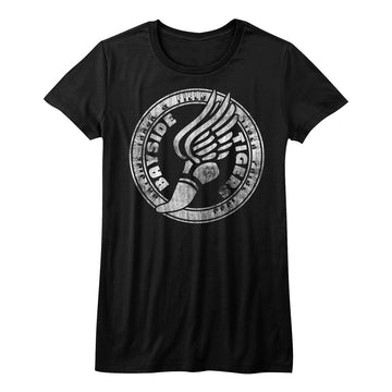 Saved By The Bell Girls Juniors S/S T-Shirt - Go Zach - Solid Black