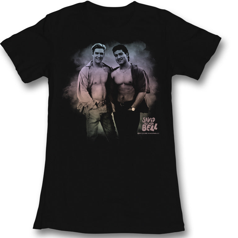 Saved By The Bell Girls Juniors S/S T-Shirt - Dreams - Solid Black