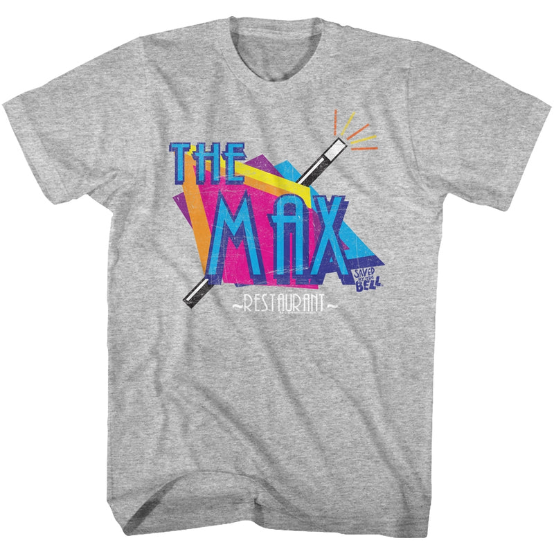 Saved By The Bell Mens S/S T-Shirt - The Max - Heather Gray Heather