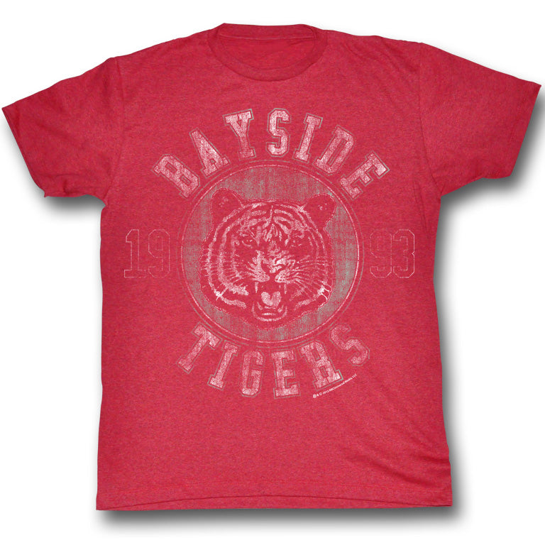 Saved By The Bell Mens S/S T-Shirt - Newness - Heather Cherry Heather