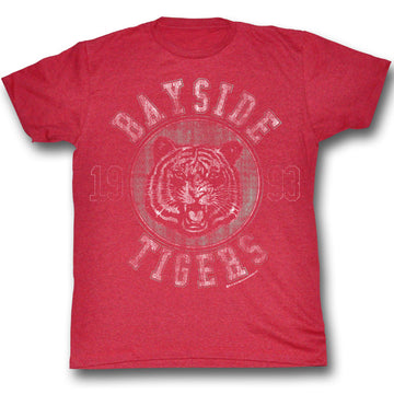 Saved By The Bell Mens S/S T-Shirt - Newness - Heather Cherry Heather