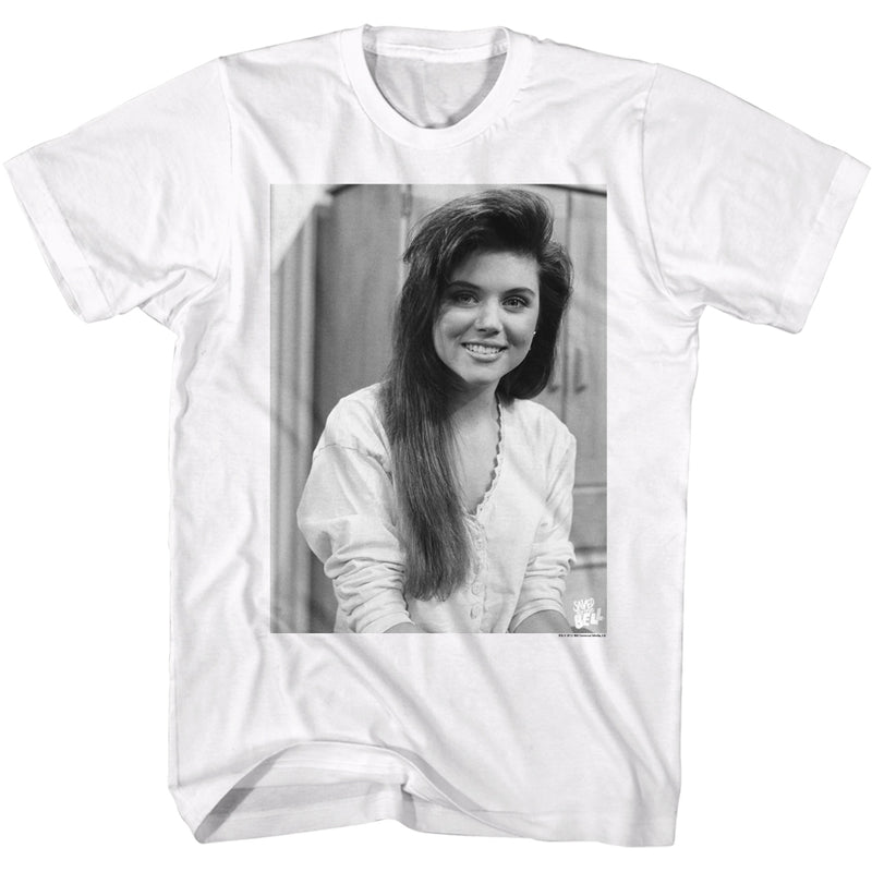 Saved By The Bell Mens S/S T-Shirt - Kelly Kapow - Solid White