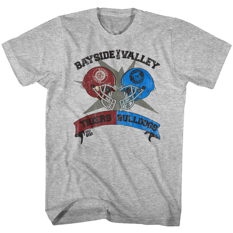 Saved By The Bell Mens S/S T-Shirt - Rivalry - Heather Gray Heather