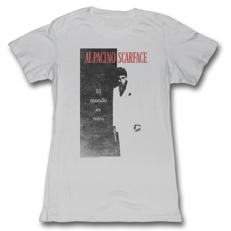 Scarface Girls Juniors S/S T-Shirt - Elmundo - Solid Silver