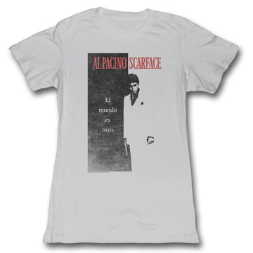 Scarface Girls Juniors S/S T-Shirt - Elmundo - Solid Silver