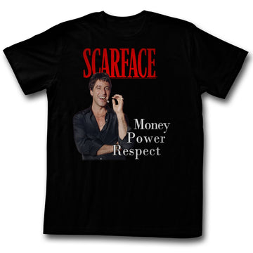 Scarface Mens S/S T-Shirt - M.P.R. - Solid Black