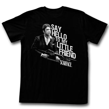 Scarface Mens S/S T-Shirt - Little Buddy - Solid Black