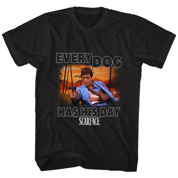 Scarface Mens S/S T-Shirt - Every Dog - Solid Black