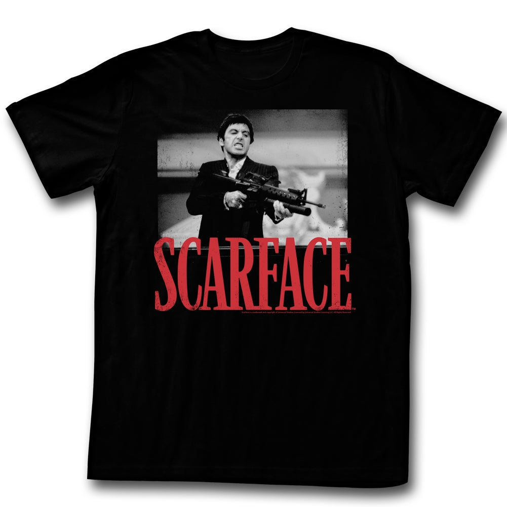 Scarface Mens S/S T-Shirt - Shootah - Solid Black