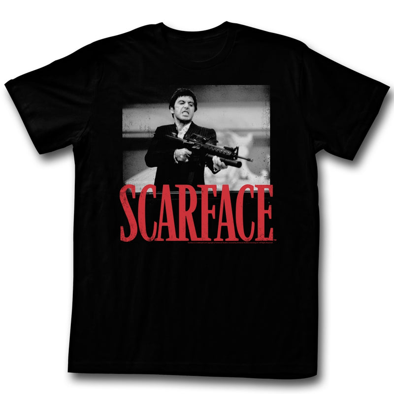 Scarface Mens S/S T-Shirt - Shootah - Solid Black