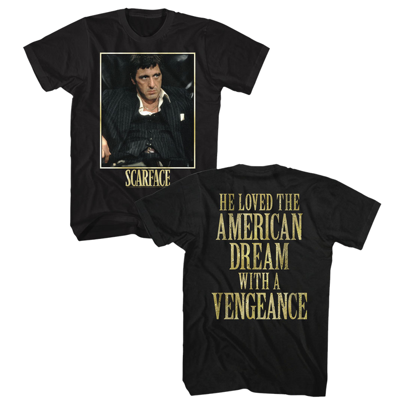 Scarface Mens S/S T-Shirt - Bad Guy - Solid Black