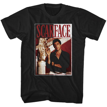 Scarface Mens S/S T-Shirt - Scarface - Solid Black