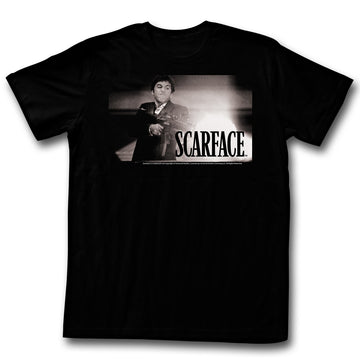 Scarface Mens S/S T-Shirt - Whitefire - Solid Black