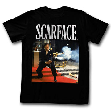 Scarface Mens S/S T-Shirt - Hello Friend - Solid Black