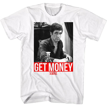 Scarface Mens S/S T-Shirt - Get It - Solid White