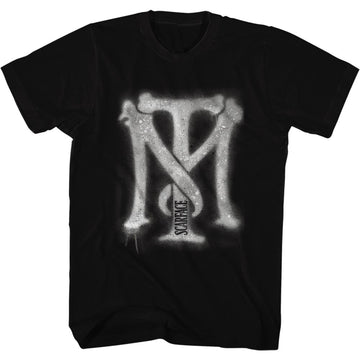 Scarface Mens S/S T-Shirt - Spraypaint - Solid Black