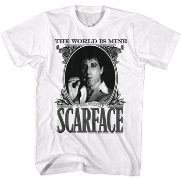 Scarface Mens S/S T-Shirt - Dollarface - Solid White