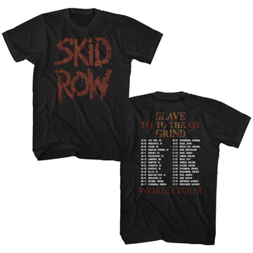 Skid Row Mens S/S T-Shirt - Sttg 91 - Solid Black