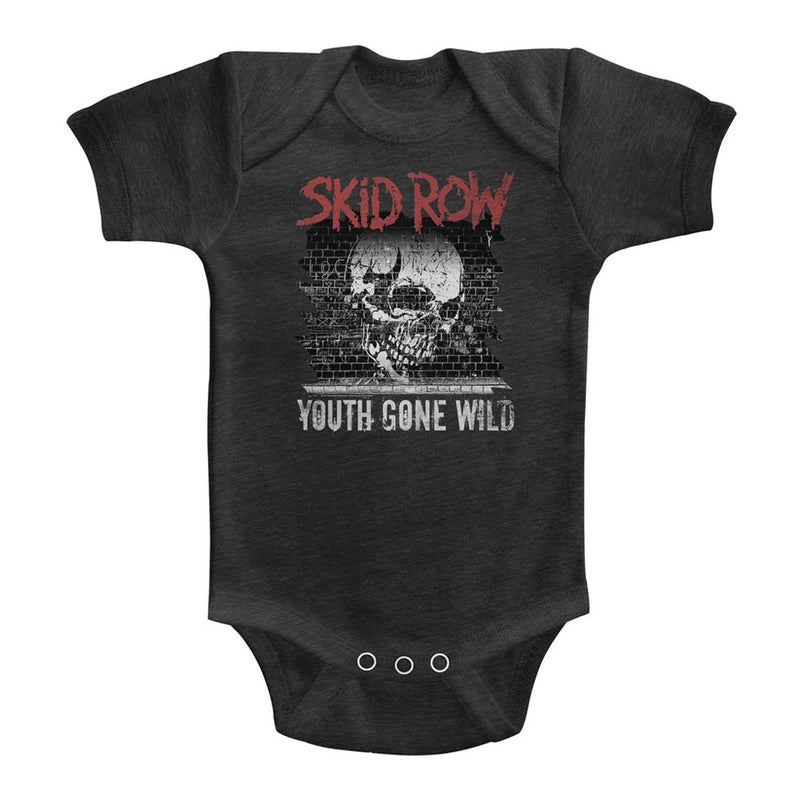 Skid Row Infant S/S Heather Bodysuit - Graffiti Gone Wild - Heather Vintage Smoke