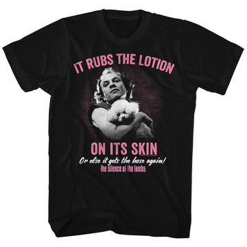 Silence Of The Lambs Mens S/S T-Shirt - Lotion - Solid Black