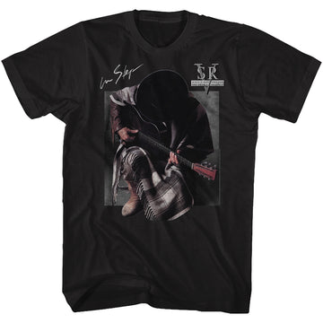Stevie Ray Vaughan Mens S/S T-Shirt - In Step - Solid Black