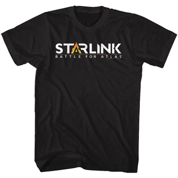 Starlink Mens S/S T-Shirt - Starlink Logo - Solid Black