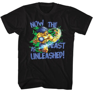 Street Fighter Mens S/S T-Shirt - Beast Unleashed - Solid Black