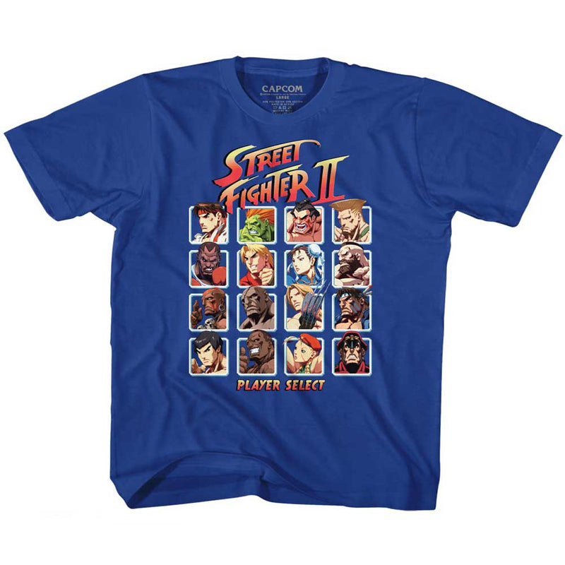 Street Fighter Toddler S/S T-Shirt - Super Turbo Hd Select - Solid Royal