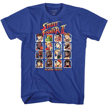Street Fighter Mens S/S T-Shirt - Super Turbo Hd Select - Solid Royal