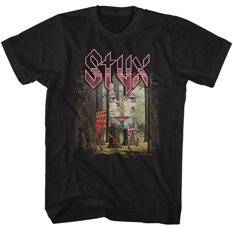 Styx Mens S/S T-Shirt - The Grand Illusion - Solid Black