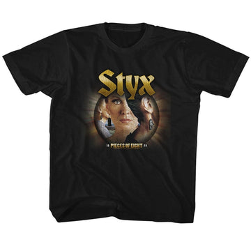 Styx Toddler S/S T-Shirt - Pieces Of Eight - Solid Black