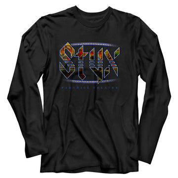 Styx Mens L/S T-Shirt - Paradise Theatre - Solid Black