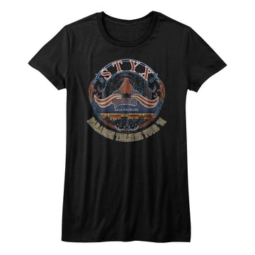 Styx Girls Juniors S/S T-Shirt - Tour 81 - Solid Black