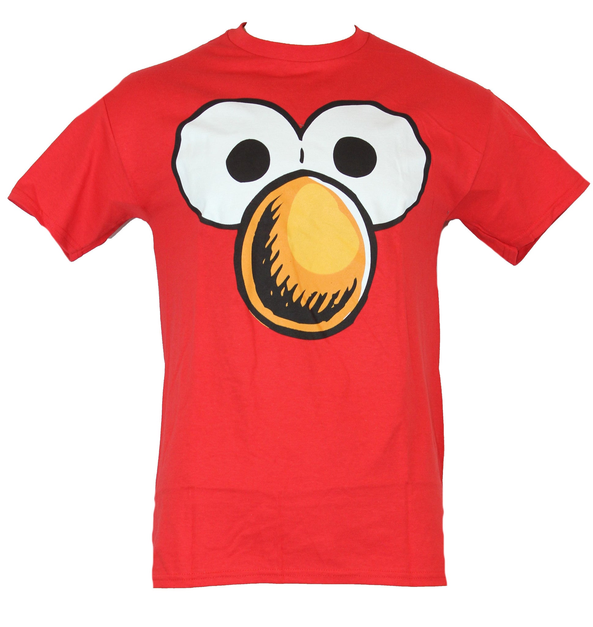 Sesame Street Mens T-Shirt -  Giant Elmo Eyes and Nose Image - Inmyparentsbasement.com