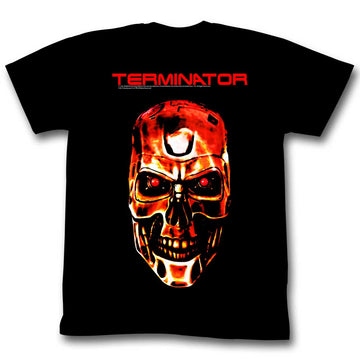 Terminator Mens S/S T-Shirt - Redterm - Solid Black